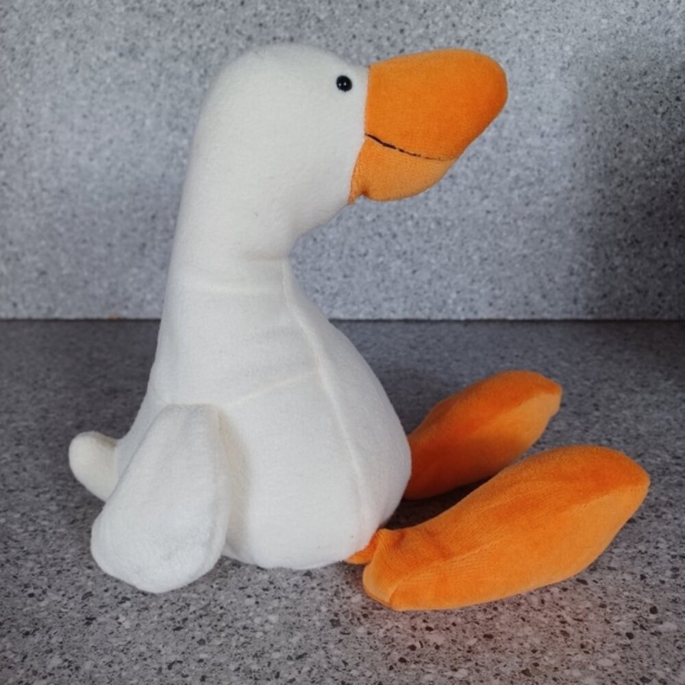 Jellycat London Medium Mou-Mou Duck Fleece Soft Plush Beanie Toy